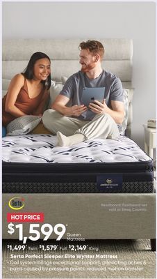 Sleep Country Serta perfect sleeper elite wynter mattress offer