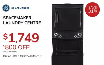 Goemans Appliances Ge appliances spacemaker laundry centre offer