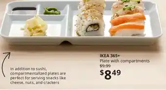 IKEA Ikea 365+ plate w comp 31x19 white offer