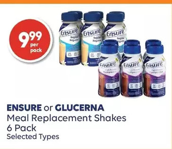 Wellwise by Shoppers Ensure or glucerna meal replacement shakes offer