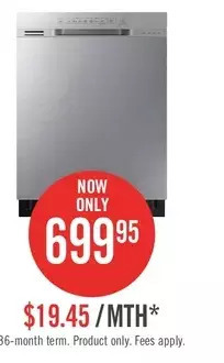 The Brick Samsung dishwasher with third rack – dw80n3030us/aa offer