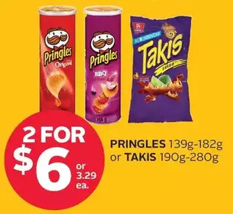 Rexall Pringles or takis offer