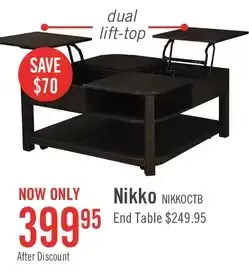 The Brick Nikko coffee table with lift top offer