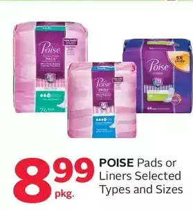 Rexall Poise pads or liners offer