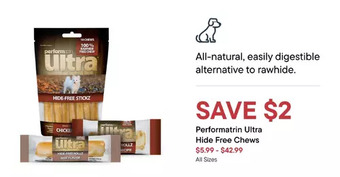 Petvalu Performatrin ultra hide free chews offer