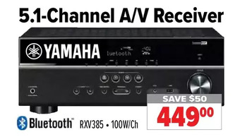 2001 Audio Video Yamaha 5.1-channel a/v receiver offer