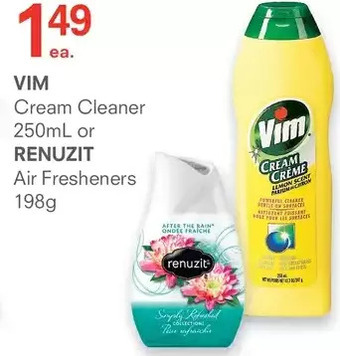 Guardian Pharmacy Vim cream cleaner or renuzit air fresheners offer