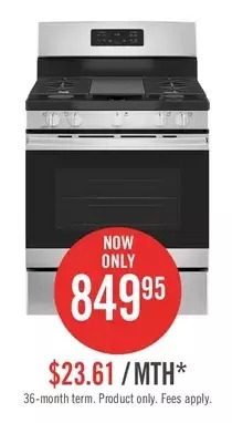 The Brick Ge 5.0 cu. ft. freestanding steam-clean gas range – jcgbs66sekss offer