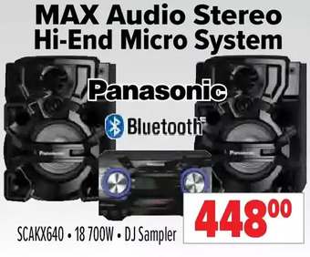 2001 Audio Video Panasonic max audio stereo hi-end micro system offer