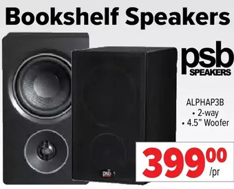 2001 Audio Video Psb bookshelf speakers offer
