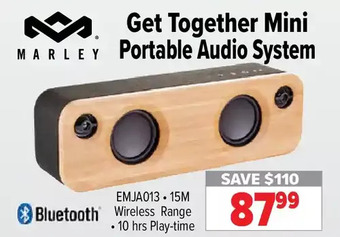 2001 Audio Video Marley get together mini portable audio system offer