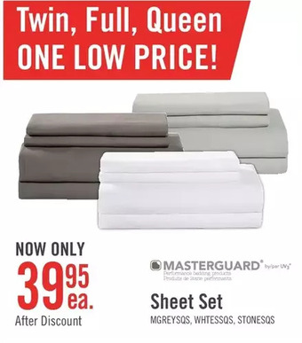 The Brick Masterguard sheet set offer