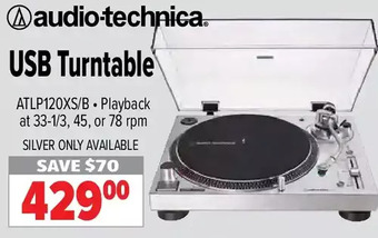 2001 Audio Video Audio-technica usb turntable offer
