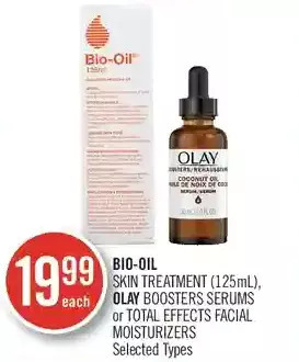 Shoppers Drug Mart Bio-oil skin treatment, olay boosters serums or total effects facial moisturizers offer