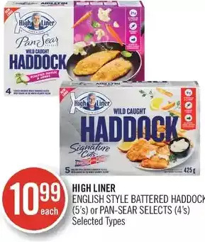 Shoppers Drug Mart High liner english style battered haddock or pan-sear selects offer