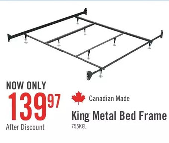 The Brick King metal bed frame offer