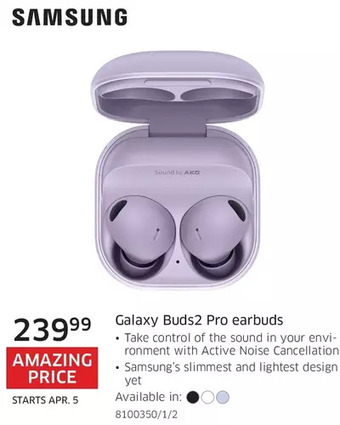 The Source Samsung galaxy buds2 pro earbuds offer