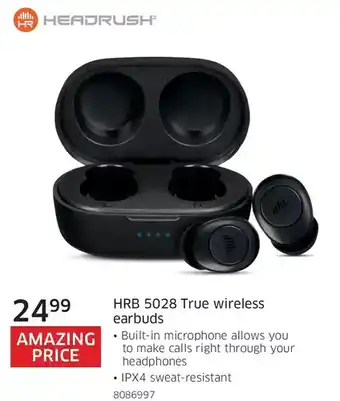 The Source Headrush hrb 5028 true wireless earbuds offer