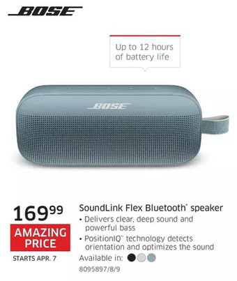 The Source Bose soundlink flex bluetooth speaker offer