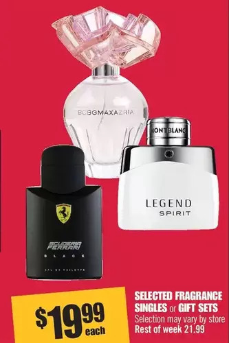 Shoppers Drug Mart Fragrance singles or gift sets offer