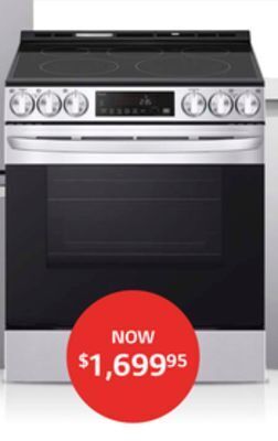 The Brick Lg 6.3 cu. ft. smart electric range with air fry - lsel6333f offer