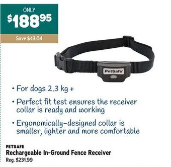 Ren’s Pets Depot Petsafe rechargeable in-ground fence receiver offer