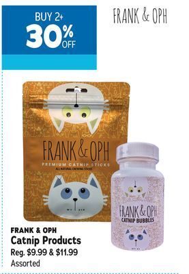 Ren’s Pets Depot Frank & oph catnip products offer