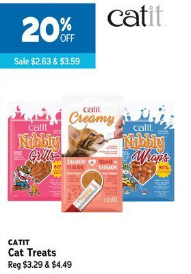 Ren’s Pets Depot Catit cat treats offer