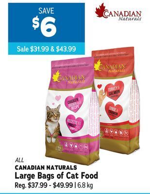 Ren’s Pets Depot All canadian naturals large bags of cat food offer