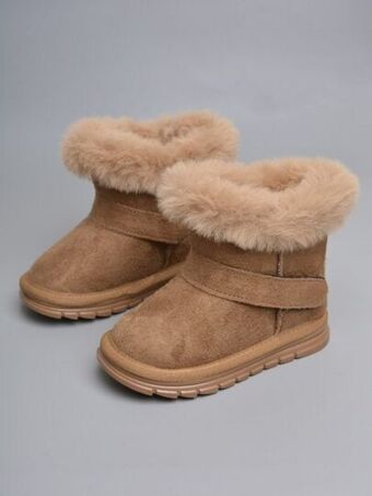 SheIn Girls minimalist thermal lined snow boots offer