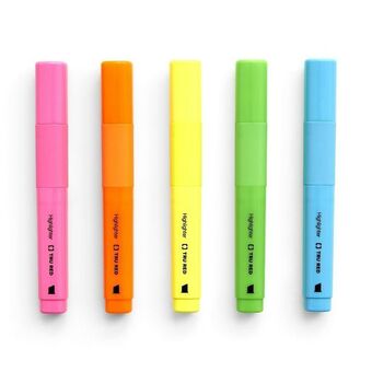 Staples Tru red grip chisel tip tank-style highlighters - assorted colours - 5 pack offer