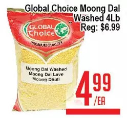 Skyland Foodmart Global choice moong dal washed offer