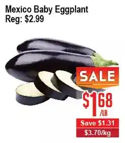 Skyland Foodmart Mexico baby eggplant offer