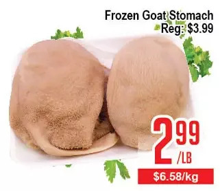Skyland Foodmart Frozen goat stomach offer