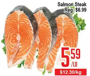 Skyland Foodmart Salmon steak offer