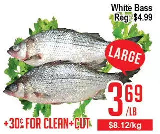 Skyland Foodmart White bass offer