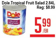Skyland Foodmart Dole tropical fruit salad offer