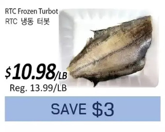 Galleria Supermarket Rtc frozen turbot offer