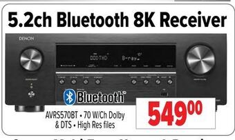 2001 Audio Video Denon 5.2ch bluetooth 8k receiver offer