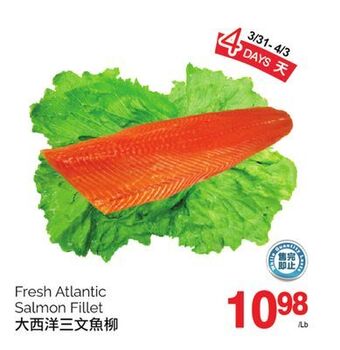 T&T Supermarket Fresh atlantic salmon fillet offer