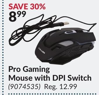 Princess Auto Pro gaming mouse with dpi switch offer