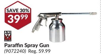 Princess Auto Paraffin spray gun offer