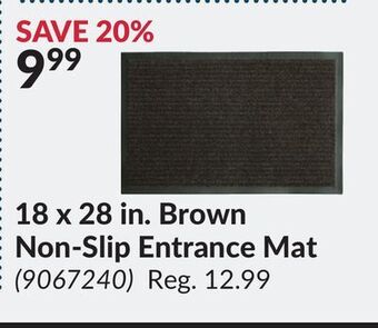 Princess Auto 18 x 28 in. brown non-slip entrance mat offer
