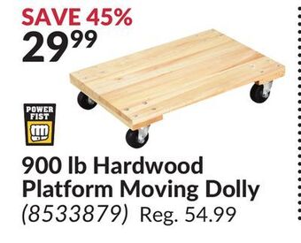 Princess Auto 900 lb hardwood platform moving dolly offer