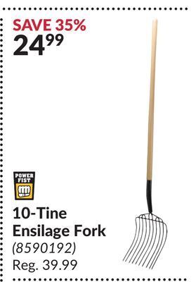 Princess Auto 10-tine ensilage fork offer