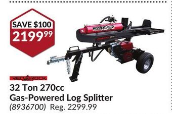 Princess Auto 32 ton 270cc gas-powered log splitter offer