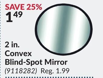 Princess Auto 2 in. convex blind-spot mirror offer
