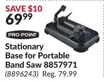 Princess Auto Stationary base for portable band saw offer