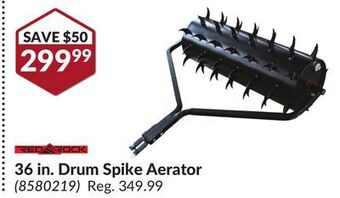 Princess Auto 36 in. drum spike aerator offer
