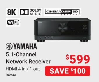 Visions Electronics Yamaha 5.1-channel network receiver offer